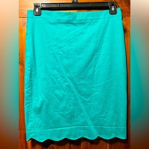 J crew scalloped skirt